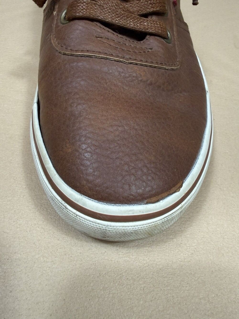 Levi’s Mens‎ Size 10 Brown Black Faux Leather Casual Dress Shoes - Picture 11 of 16